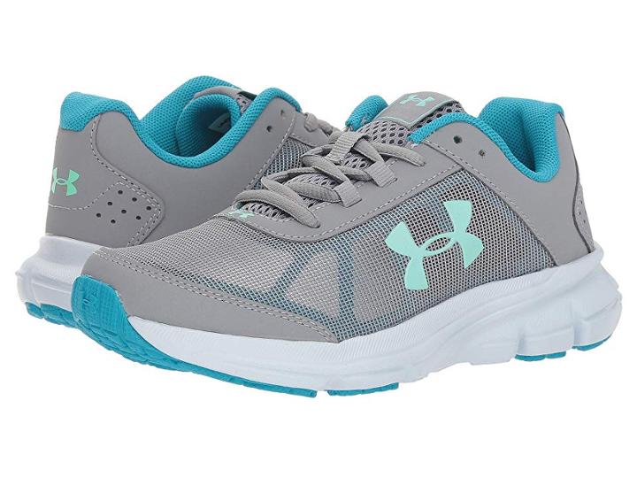 Under Armour Kids Ua Ggs Rave 2 (big Kid) (steel/deceit/crystal) Girls Shoes