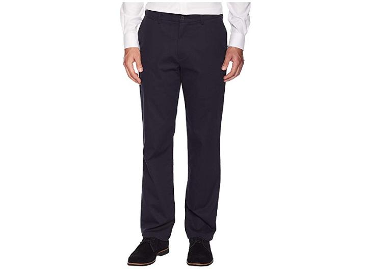Dockers Clean Stretch Khakis Straight Fit (navy) Men's Casual Pants