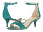 Nine West Leisa Heel Sandal (dark Turquoise Leather) Women's Shoes