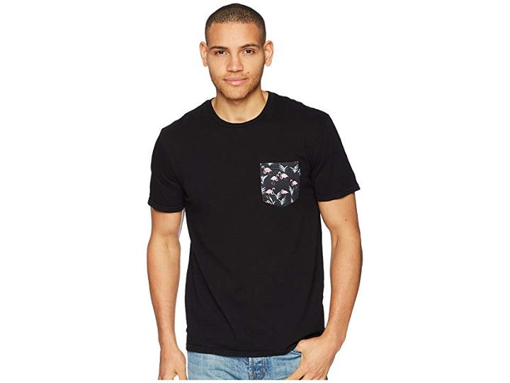 Rip Curl Plethera Heritage Pocket Tee (black) Men's Clothing