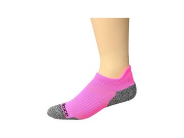 New Balance Cushioned Running No Show Tab Sock 1-pair Pack (pink/grey) No Show Socks Shoes