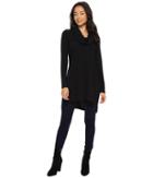 Karen Kane Cowl Neck Side Split Sweater (black) Women's Sweater