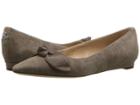 Lauren Ralph Lauren Amarinda (light Taupe/light Taupe Kid Suede/super Soft Leather) Women's Flat Shoes