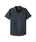 Rip Curl Kids Northern Short Sleeve Shirt (big Kids) (black) Boy's Clothing