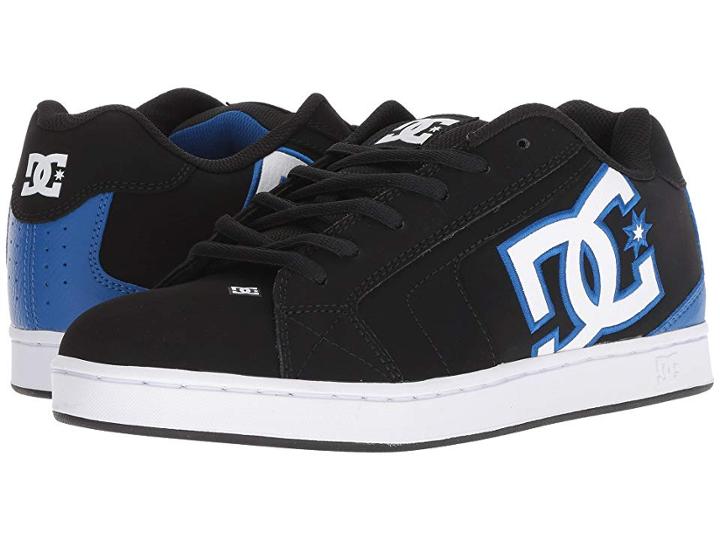 Dc Net (black/black/blue) Men's Skate Shoes
