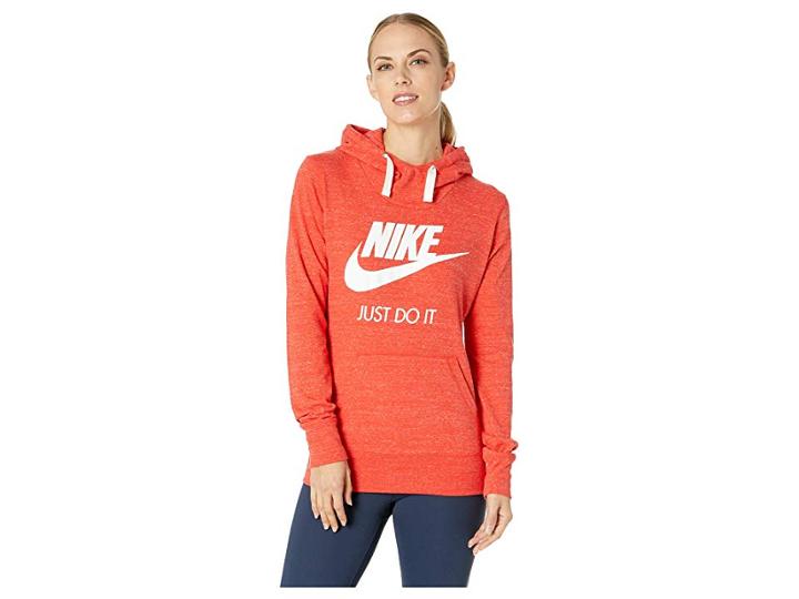 Nike Sportswear Gym Vintage Hbr Hoodie (habanero Red/sail) Women's Sweatshirt