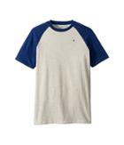 Tommy Hilfiger Kids Raglan Short Sleeve Tee (big Kids) (oat Heather) Boy's T Shirt