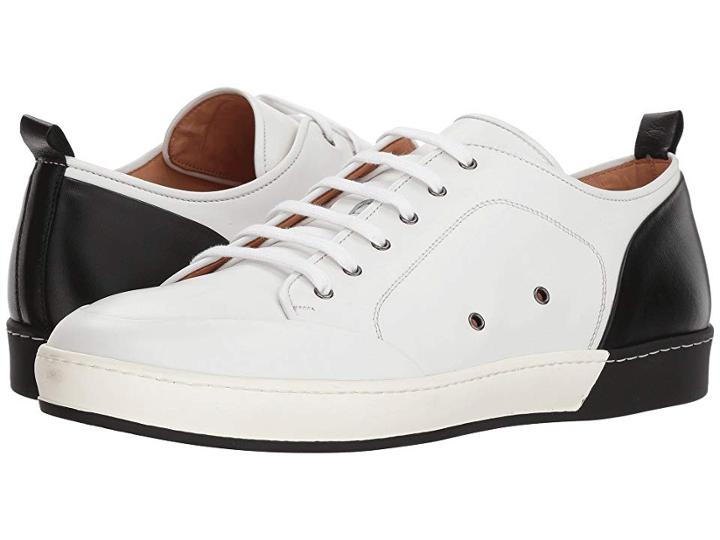 Bacco Bucci Totti (white/black) Men's Shoes