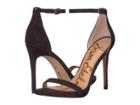 Sam Edelman Ariella Strappy Sandal Heel (black Kid Suede Leather) Women's Shoes
