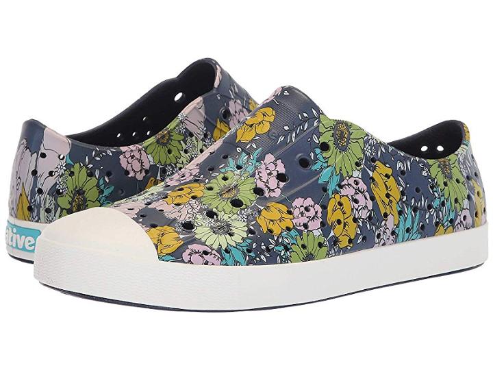 Native Shoes Jefferson (regatta Blue/shell White/jardin) Shoes