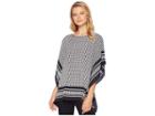Michael Michael Kors Houndstooth Twill Top (black) Women's Clothing