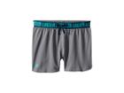 Under Armour Kids Play Up Shorts (big Kids) (steel Light Heather/tourmaline Teal) Girl's Shorts