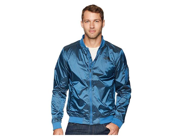 The North Face Meaford Bomber Ii (shiny Asphalt Grey) Men's Coat