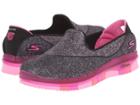 Skechers Kids Go Flex 81078l (little Kid/big Kid) (black/hot Pink) Girl's Shoes