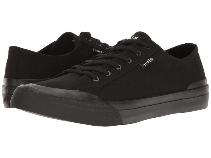 Huf Classic Lo Ess Tx (black/black 1) Men's Skate Shoes