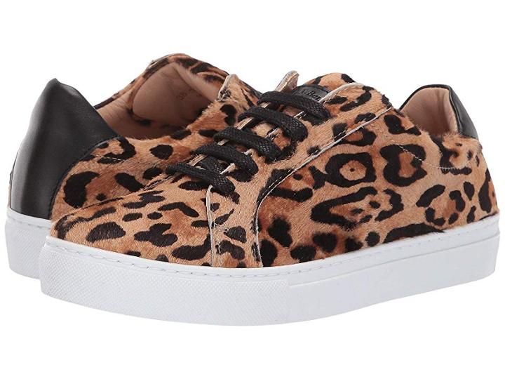 L.k. Bennett Jack Leopard Trainers (natural Black) Women's Shoes