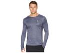 Nike Dry Miler Long Sleeve Running Top (gridiron/heather) Men's Clothing