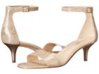 Nine West Leisa Heel Sandal (natural Metallic) Women's Shoes