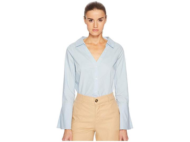 Bldwn Mary (light Blue) Women's Long Sleeve Button Up