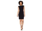 Adrianna Papell Matte Jersey Sheath Dress (black) Women's Dress