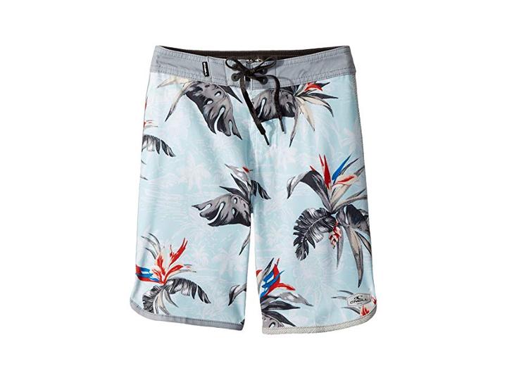O'neill Kids Hyperfreak Islander Superfreak Boardshorts (big Kids) (ice Blue) Boy's Swimwear