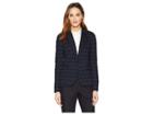 Elliott Lauren Rubiks Cube Textured Blazer (blue/black) Women's Jacket