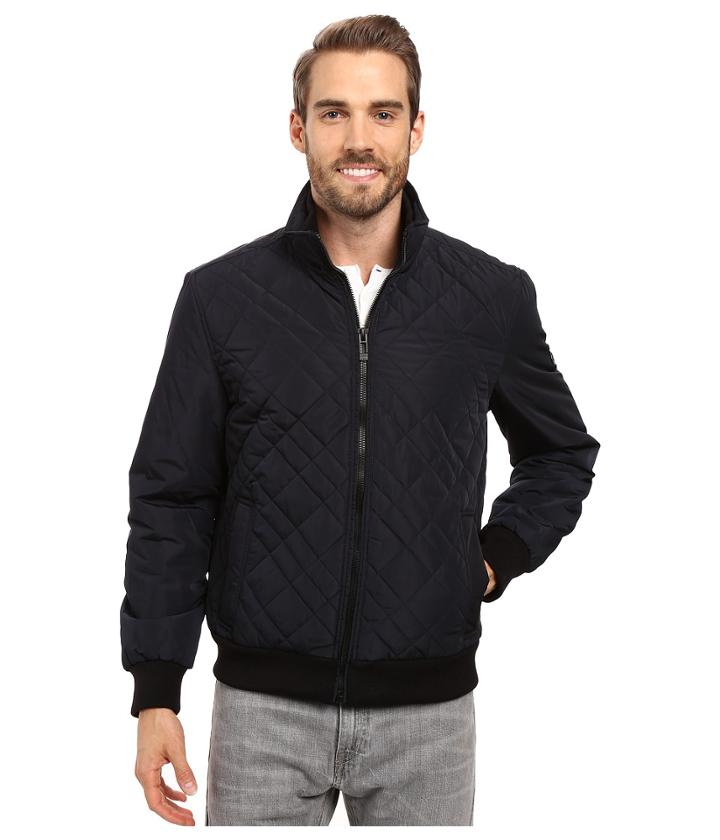 Calvin Klein Quilted Bomber (midnight) Men's Coat