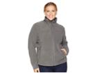 Columbia Plus Size Fast Trektm Ii Full Zip Fleece Jacket (charcoal Heather) Women's Coat