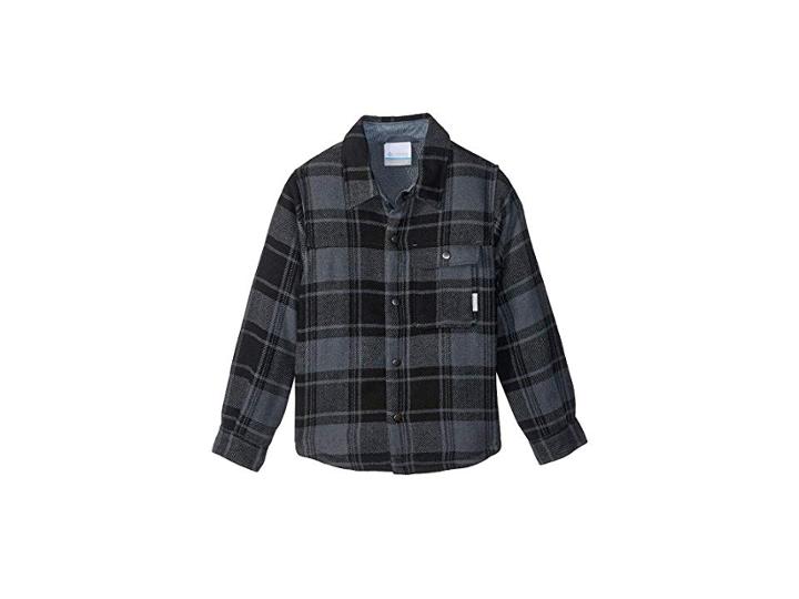 Columbia Kids Windwardtm Shirt Jacket (little Kids/big Kids) (grill Plaid) Boy's Coat