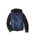 Urban Republic Kids Aaron Cotton Denim Bomber Jacket (little Kids/big Kids) (dark Wash) Boy's Coat