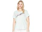 Levi's(r) Plus Perfect Tee W/o Pocket (stripes Dusty Aqua) Women's T Shirt