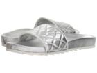 J/slides Edge (silver Leather) Women's Slide Shoes