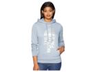 The North Face Trivert Pullover Hoodie (gull Blue Heather/silver Foil) Women's Sweatshirt