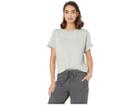 Calvin Klein Underwear Statement Lounge Short Sleeve Crew Neck T-shirt (grey Heather) Women's Clothing