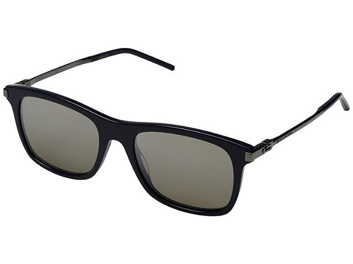 Marc Jacobs Marc 139/s (blue/dark Brown Silver Mirror Lens) Fashion Sunglasses