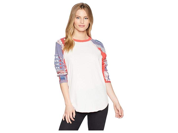 Free People Bright Star Tee (red) Women's T Shirt