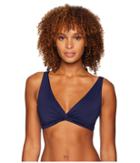 Tommy Bahama Pearl Underwire Over The Shoulder Twist Front Bra (mare Navy) Women's Swimwear