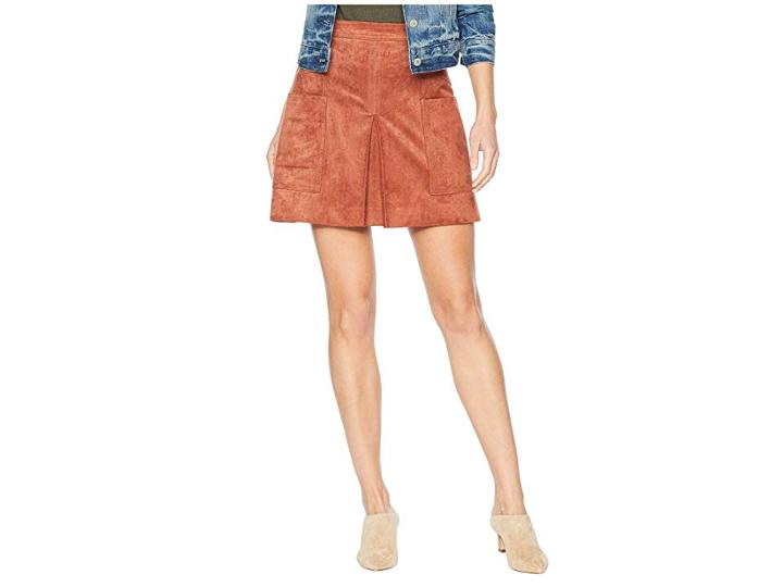 Bcbgmaxazria Corrine Patch Pocket Mini Skirt (cognac) Women's Skirt