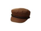 San Diego Hat Company Cabbie W/ Braid Trim And Metal Buckle (camel) Caps