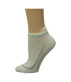 Icebreaker Run + Ultra Light Micro 1-pair Pack (white/silver/white) Women's No Show Socks Shoes