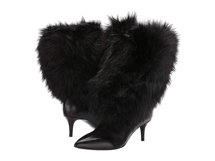 Emporio Armani Eco Fur Boot (black) Women's Boots