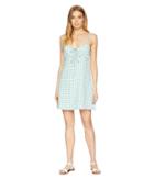 Minkpink Gingham Dress (sage) Women's Dress