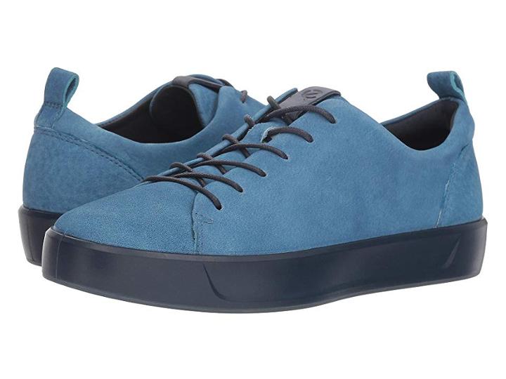 Ecco Soft 8 Sneaker (indigo 7 Blue Lagoon) Women's Lace Up Casual Shoes