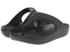 Crocs Sloane Diamonte Platform (black) Women's Toe Open Shoes