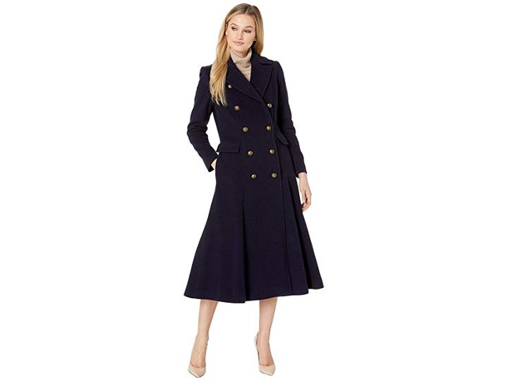Lauren Ralph Lauren Military Maxi Coat (regal Navy) Women's Coat
