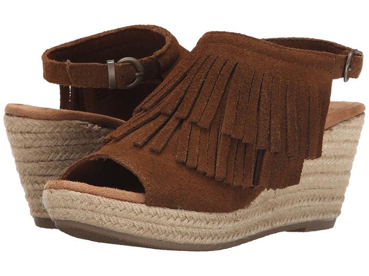 Minnetonka Ashley (dusty Brown) Women's Wedge Shoes