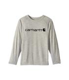 Carhartt Kids Force Logo Tee (big Kids) (grey) Boy's T Shirt