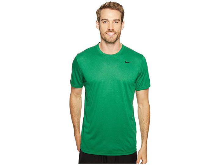 Nike Legend 2.0 Short Sleeve Tee (pine Green/black) Men's T Shirt