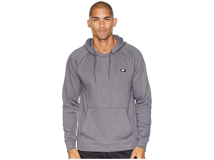 Nike Nsw Optic Hoodie Pullover (dark Grey Heather) Men's Sweatshirt