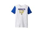 Under Armour Kids Buckets In The Bank Short Sleeve Tee (big Kids) (white/royal/taxi) Boy's T Shirt